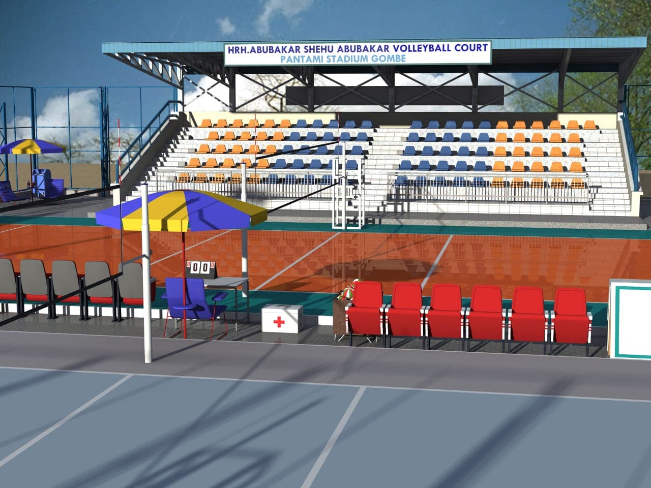 Volleyball Court Construction