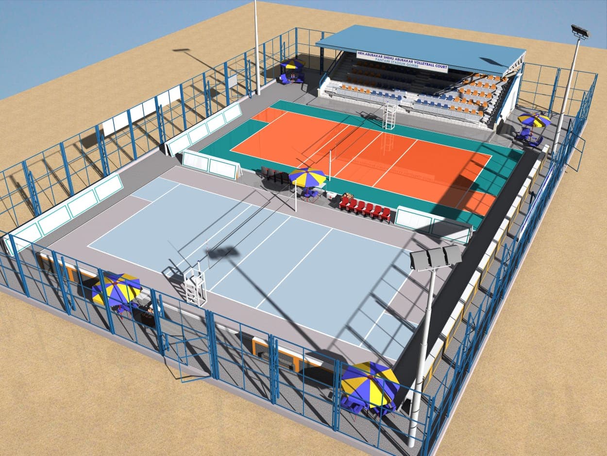 Volleyball Court Construction image 2